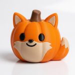 Fox Pumpkin Figurine