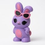 Sassy Bunny Collectible Figurine - Unique Desk Decor for Adults – 3D Printed in Canada