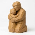 Sacred Bond Wood Carved Figurine