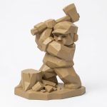 Wood Carved Clearing Collectible Figurine - Unique Desk Decor for Adults 3D Printed in Canada - 3D Printed in Canada (Classic Birch) — 3D Printed Wood Carved by 3DCentral