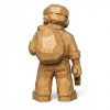 Figurine fin de journée sculptée dans le bois