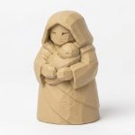 Wood Carved-Like Protective Charm Figurine in White Oak Finish - 3D Printed in Canada (White Oak)