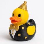 New Year's Eve Duck Collectible Figurine - Unique Desk Decor for Adults – 3D Printed in Canada