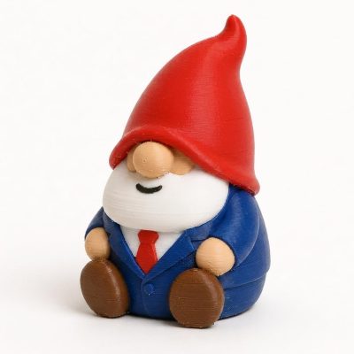 Business Gnome Collectible Figurine - Unique Desk Decor for Adults – 3D Printed in Canada