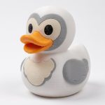 Snowy Owl Duck Collectible Figurine - Unique Desk Decor for Adults – 3D Printed in Canada