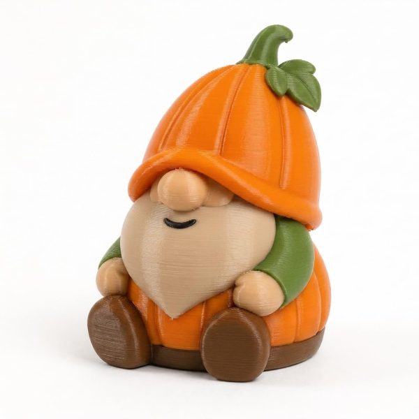 Pumpkin Gnome Figurine