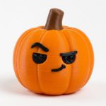 Suspicious Pumpkin Collectible Figurine - Unique Desk Decor for Adults – 3D Printed in Canada