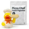 Figurine de canard garde-parc rhinocéros chef pizzaïolo