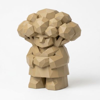 Wood Carved Blooming Tree Collectible Figurine - Unique Desk Decor for Adults 3D Printed in Canada - 3D Printed in Canada (Classic Birch)