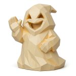 Wood Carved Friendly Ghost Collectible Figurine in White Oak Finish - 3D Printed in Canada (White Oak)