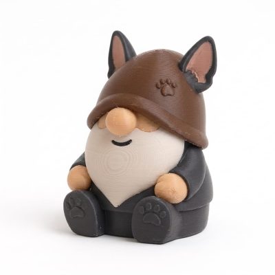 Xoloitzcuintli Gnome Figurine - Charming Desk Decor with Detailed Features and Eye-Catching Expression for Home, Office, or Gift Display - 3D Printed in Canada