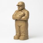 Wood Carved Dad Collectible Figurine - Unique Desk Decor and Gift for Adults 3D Printed in Canada - 3D Printed in Canada (Classic Birch)