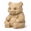 Figurine panda sculpté façon bois