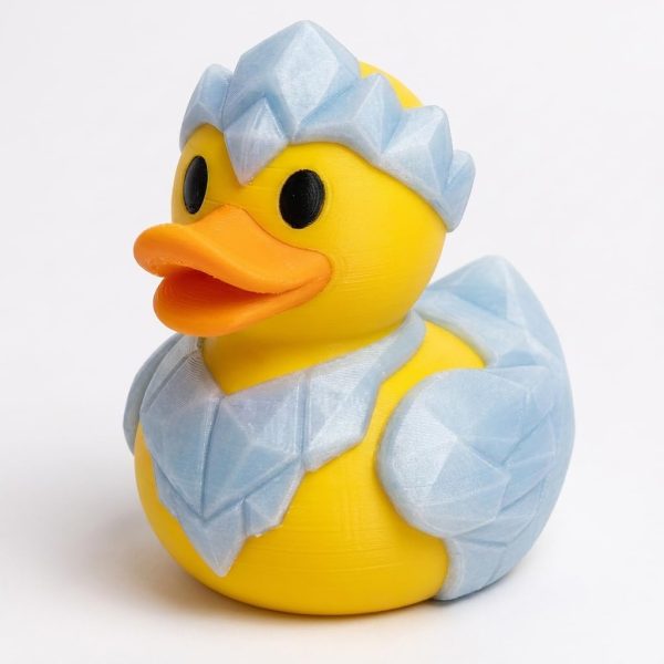 Ice Crystal Duck Figurine