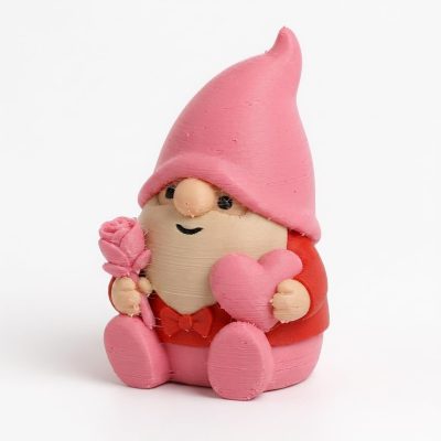 Hopeless Romantic Gnome Collectible Figurine - Unique Shelf Decor for Adults – 3D Printed in Canada