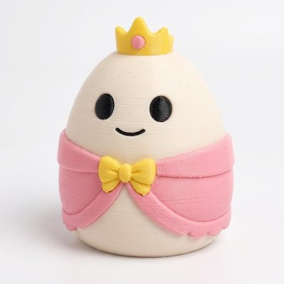 Princess Eggling Collectible Figurine - Unique Desk Decor for Adults – 3D Printed in Canada