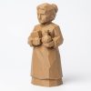Figurine Marie Curie façon bois