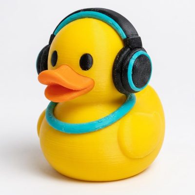 Raver Duck Collectible Figurine - Unique Desk Decor for Adults – 3D Printed in Canada