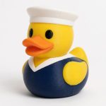 Chief Petty Officer Duck Collectible Figurine - Unique Desk Decor for Adults – 3D Printed in Canada