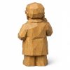 Figurine scientifique sculptée façon bois