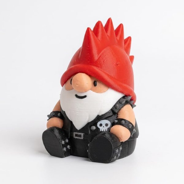 Punk Rock Gnome Figurine