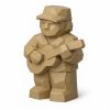 Figurine de musicien sculpté façon bois