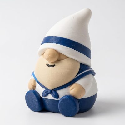 Sailor Gnome Buddy Collectible Figurine - Unique Desk Decor for Adults – 3D Printed in Canada