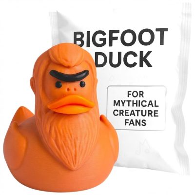 Bigfoot Duck Figurine - Sasquatch Rubber Duck for Car Ducking & Cruise Hiding - Cryptid Collectible - Funny Gift for 4x4 Owners, Cruise Travelers & Mythical Creature Fans - 3D P - 3D Printed in Canada