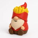 French Fries Gnome Buddy Collectible Figurine - Unique Desk Decor for Adults – 3D Printed in Canada