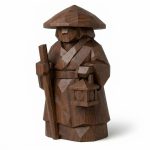 Wood Carved Evening in the Rang Figurine in Black Walnut Finish - 3D Printed in Canada (Black Walnut)