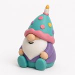 Birthday Gnome Buddy Collectible Figurine - Unique Desk Decor for Adults – 3D Printed in Canada