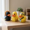 Lot de figurines Canard voilé solaire