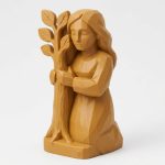Nature's Embrace Figurine in Ochre Yellow Finish - 3D Printed in Canada (Ochre Yellow)