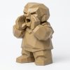 Figurine Échos effet bois sculpté