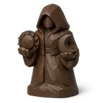 Wood Carved Between Worlds Collectible Figurine in Black Walnut Finish - 3D Printed in Canada (Black Walnut)