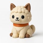 Alpaca Cat Collectible Figurine - Unique Desk Decor for Adults – 3D Printed in Canada