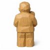 Figurine sculptée bois Paternité