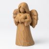Figurine d'ange sculptée style bois