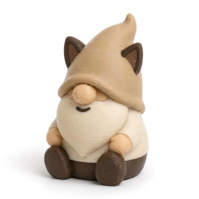 Siamese Cat Gnome Buddy Collectible Figurine - Unique Desk Decor for Adults – 3D Printed in Canada