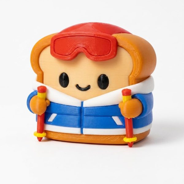 Alpine Skiing Toast Figurine
