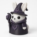 Warlock Bunny Collectible Figurine - Unique Desk Decor for Adults – 3D Printed in Canada