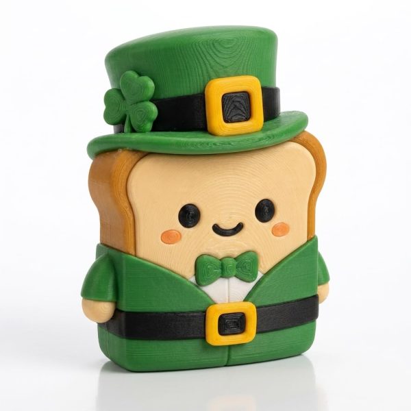 Figurine lutin sur toast