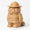Figurine castor sculpté bois