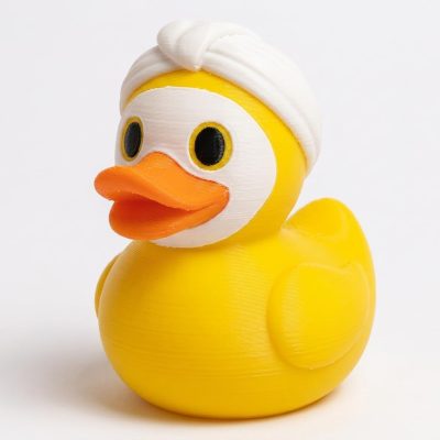 Skincare Routine Devotee Duck Collectible Figurine - Unique Desk Decor for Adults – 3D Printed in Canada