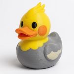 Cockatiel Duck Collectible Figurine - Unique Desk Decor for Adults – 3D Printed in Canada