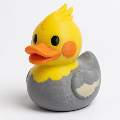 Cockatiel Duck Collectible Figurine - Unique Desk Decor for Adults – 3D Printed in Canada