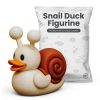 Lot de figurines de canards gargouille, fermier et escargot