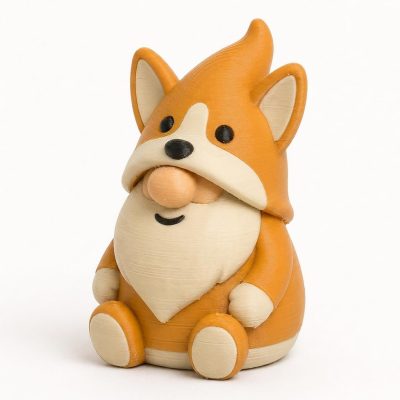 Pembroke Welsh Corgi Gnome Buddy Collectible Figurine - Unique Desk Decor for Adults – 3D Printed in Canada