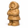 Figurine sculptée bois Aurores boréales