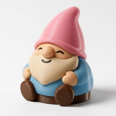Ate Too Much Gnome Collectible Figurine - Unique Desk Decor for Adults – 3D Printed in Canada